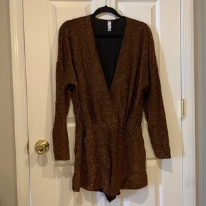 American Apparel size Large sparkle romper NWOT